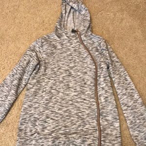 Girls Zip-up Heather Hoodie